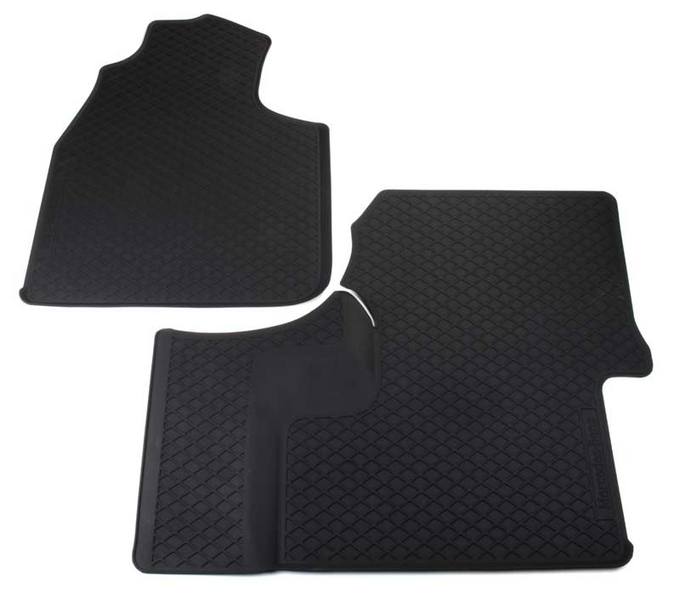 Mercedes Floor Mat Set - Front (All-Weather) (Black) (w/o Floor Air Duct)